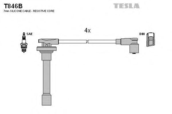 Провода высоковольтные TESLA, T846B