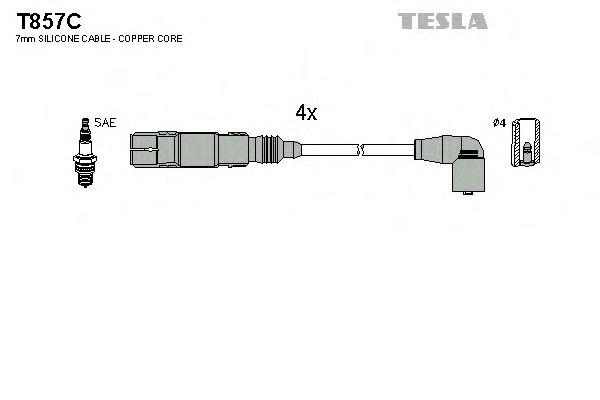 Провода высоковольтные TESLA, T857C