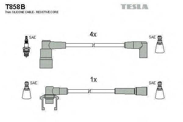 Комплект проводов TESLA, T858B