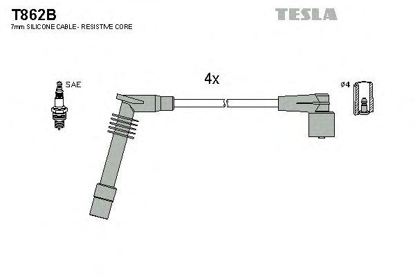 Комплект проводов TESLA, T862B