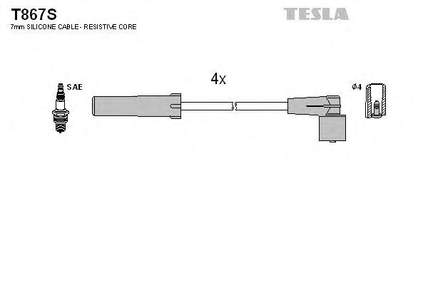 Провода высоковольтные TESLA, T867S