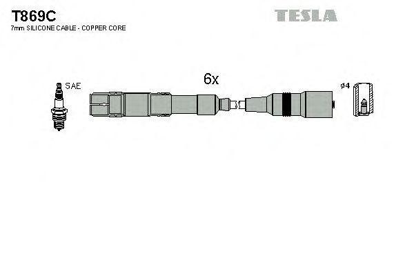 Комплект проводов TESLA, T869C