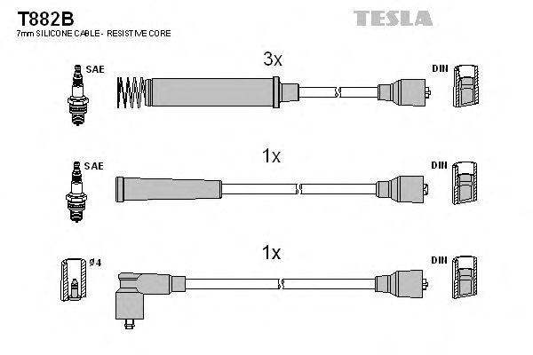 Провода высоковольтные TESLA, T882B