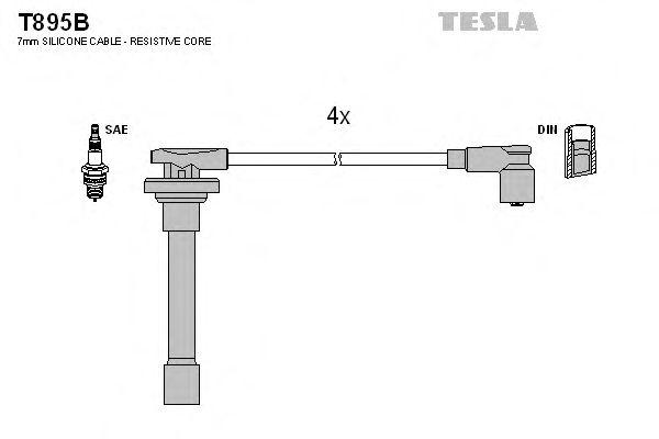 Комплект проводов TESLA, T895B