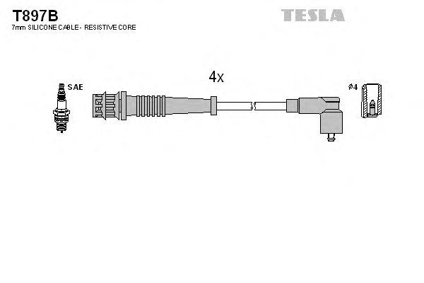 Комплект проводов TESLA, T897B