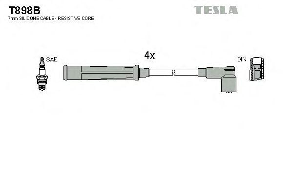 Комплект проводов TESLA, T898B