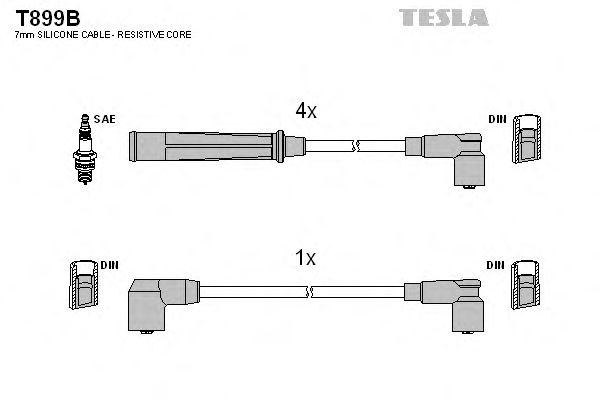 Комплект проводов TESLA, T899B