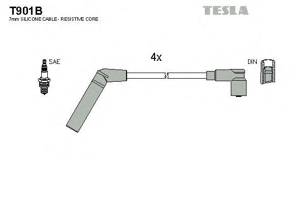 Комплект проводов TESLA, T901B