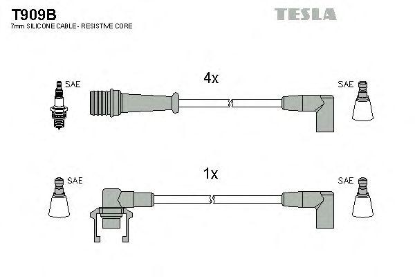 Комплект проводов TESLA, T909B