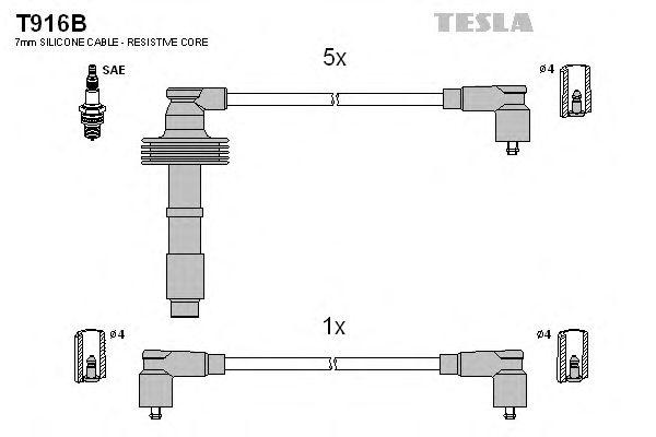 Комплект проводов TESLA, T916B