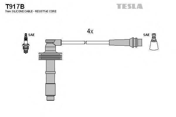 Комплект проводов TESLA, T917B