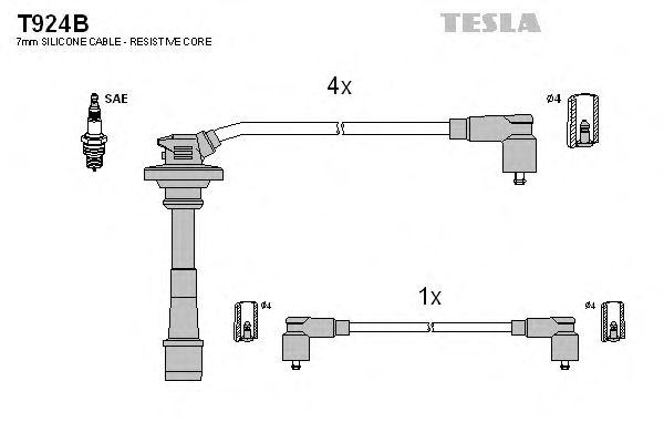 Комплект проводов TESLA, T924B
