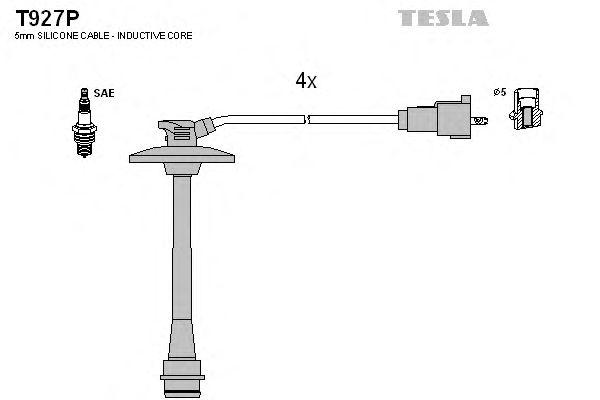 Провода высоковольтные TESLA, T927P