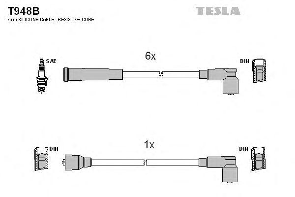 Провода высоковольтные TESLA, T948B