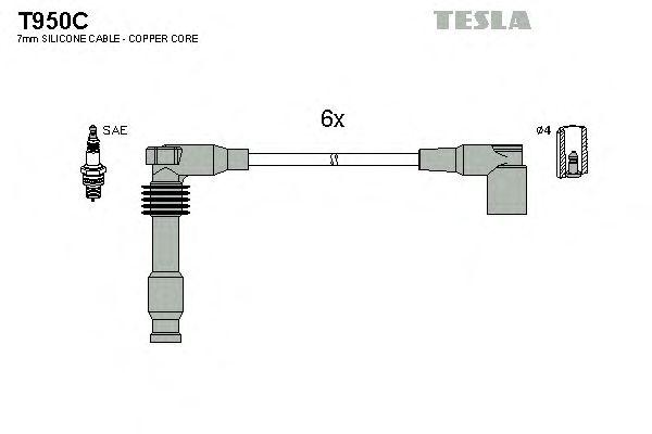 Провода высоковольтные TESLA, T950C
