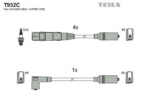 Провода высоковольтные TESLA, T952C