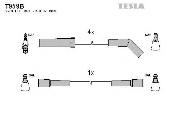 Комплект проводов TESLA, T959B
