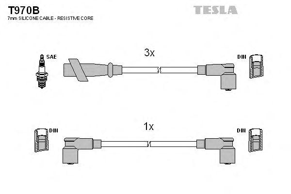 Провода высоковольтные TESLA, T970B