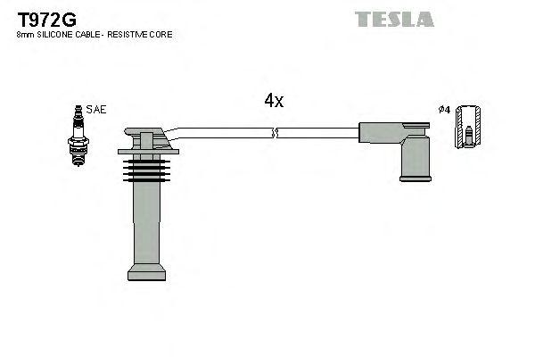 Провода высоковольтные TESLA, T972G