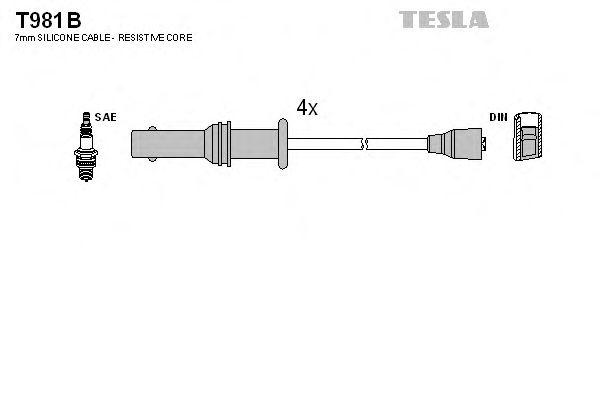 Провода высоковольтные TESLA, T981B