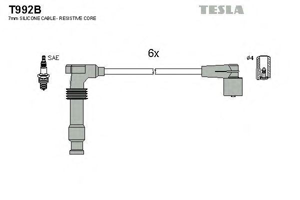 Комплект проводов TESLA, T992B