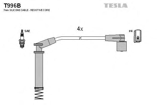 Комплект проводов TESLA, T996B