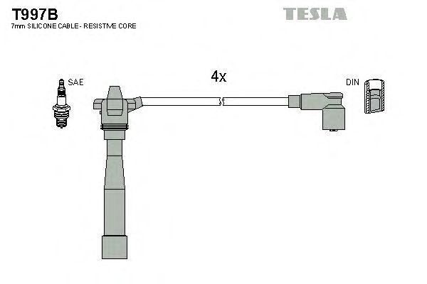 Провода высоковольтные TESLA, T997B