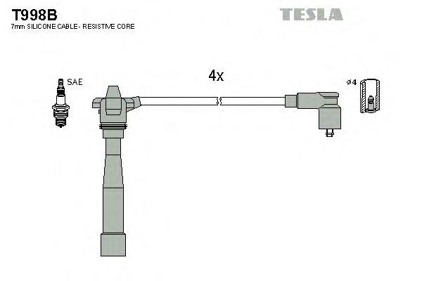 Провода высоковольтные TESLA, T998B