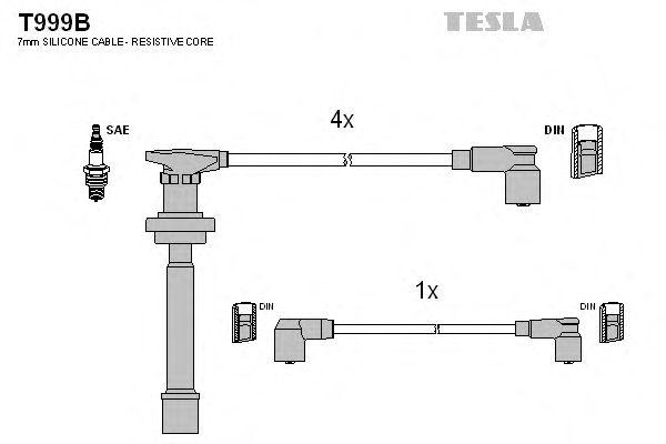 Провода высоковольтные TESLA, T999B