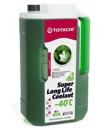 Антифриз зеленый 5кг TOTACHI SUPER LONG LIFE Coolant Green -40C TOTACHI, 41605