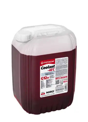 Жидкость охлаждающая TOTACHI NIRO COOLANT Red -40C G12+ 10кг TOTACHI, 43110