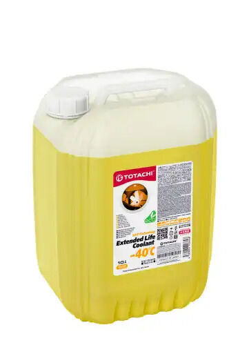 Жидкость охлаждающая TOTACHI ELC Yellow -40C 10л TOTACHI, 43710