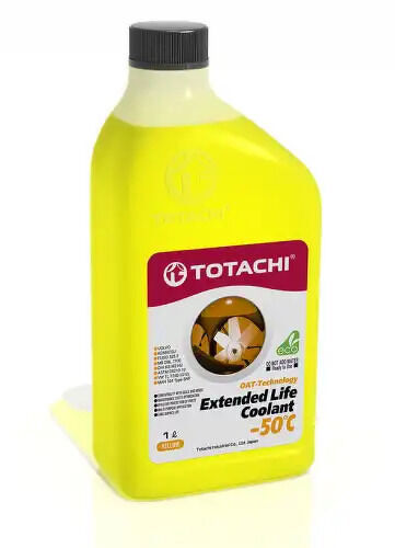 Жидкость охлаждающая низкозамерзающая TOTACHI EXTENDED LIFE COOLANT Yellow (-50C), 1л TOTACHI, 43801