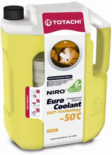 Антифриз TOTACHI NIRO EURO COOLANT OAT - Technology -50 C 10л TOTACHI, 4589904924453