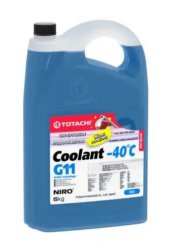 Антифриз, NIRO COOLANT Blue -40C G11 5кг TOTACHI, 46305