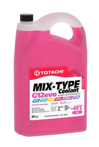 Антифриз, MIX-TYPE COOLANT Pink -40C G12evo 5кг TOTACHI, 46805