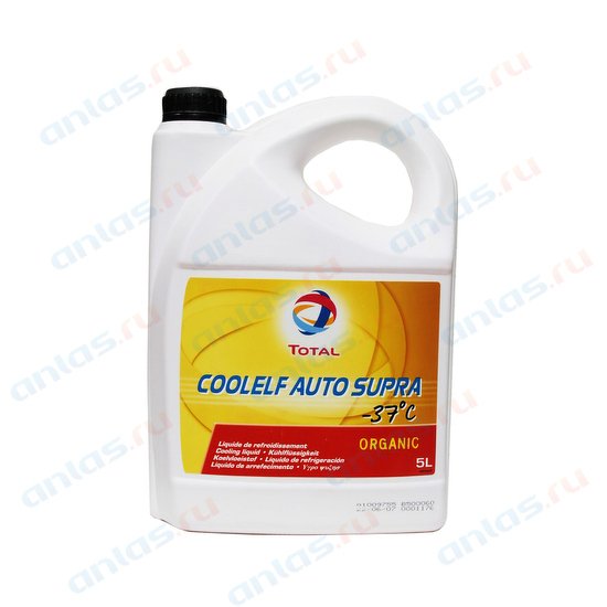 Жидкость охлаждающая COOLELF AUTO SUPRA -37 C 5Л (213660) 147989 TOTAL, 147989