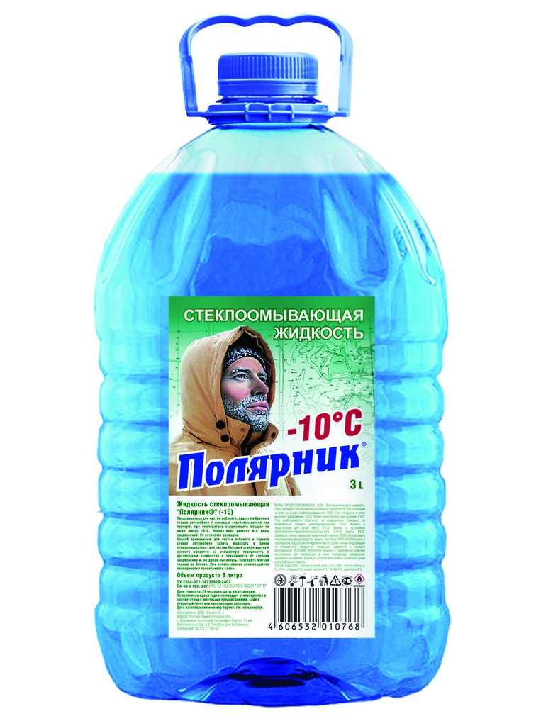 Стеклоомыв. жидкость Полярник 3л -10С TS, 430406089
