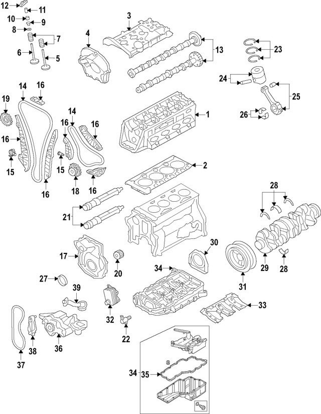 Планка успокоителя VAG, 06K109469N