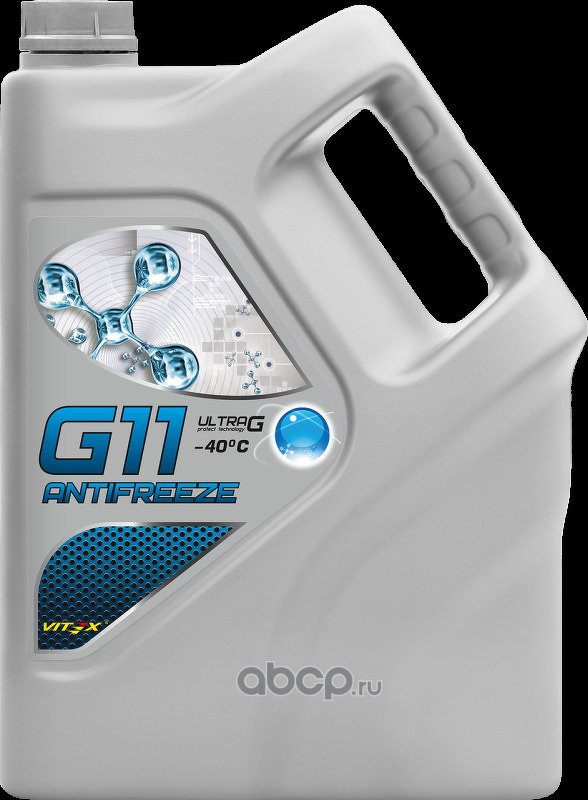 Антифриз Vitex-40 Ultra G-11 (10кг) синий VITEX, V104005