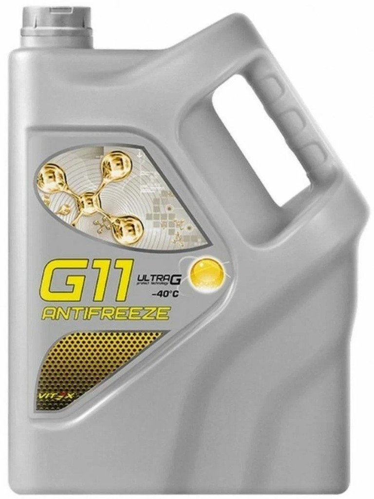 Антифриз Vitex-40 Ultra G-11 (10кг) желтый VITEX, V104105