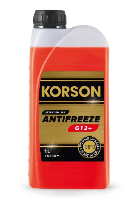 KORSON KS20071 Антифриз, готовый раствор G12+ -36 красный 1л